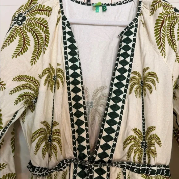 FARM Rio Milani Long Dress, Off-White Coconut Tree - Picture 8 of 13